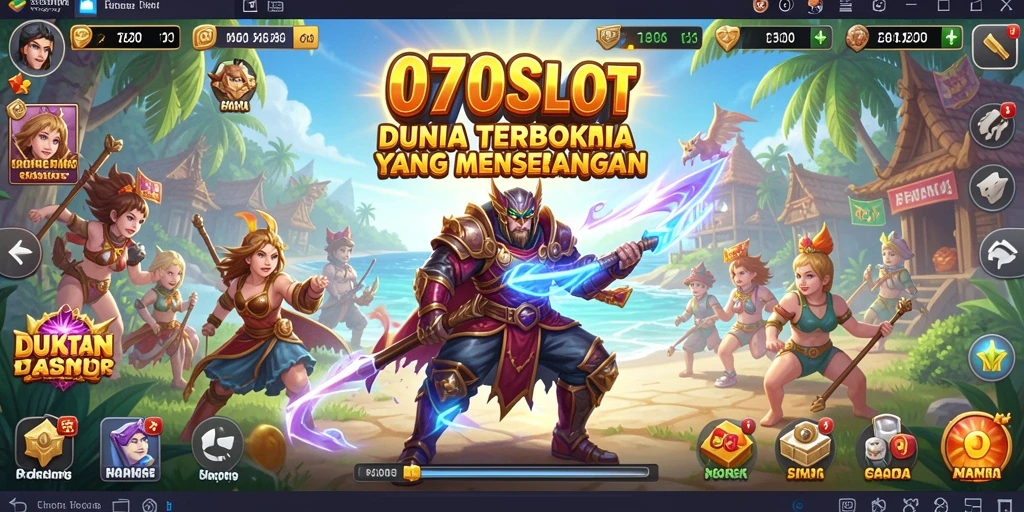 Tangkapan layar dari gameplay 070SLOT yang menunjukkan dunia terbuka yang luas dan interaktif.