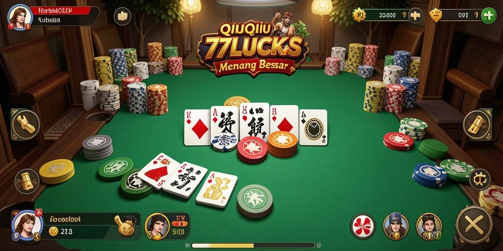 Tampilan gameplay QiuQiu yang menarik dan kompetitif.
