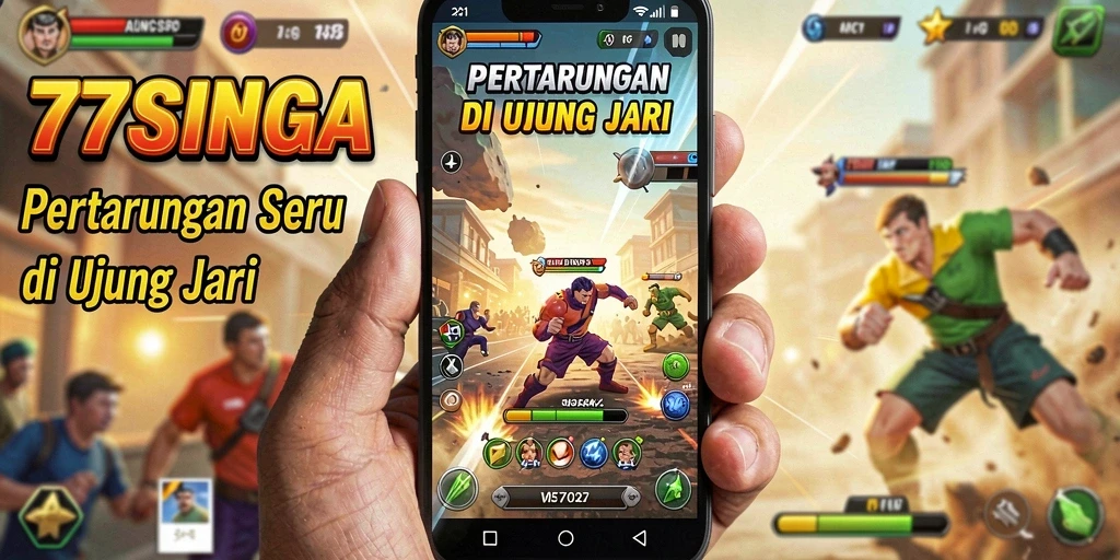 Screenshot gameplay menampilkan pertarungan seru di <strong>77SINGA</strong>.