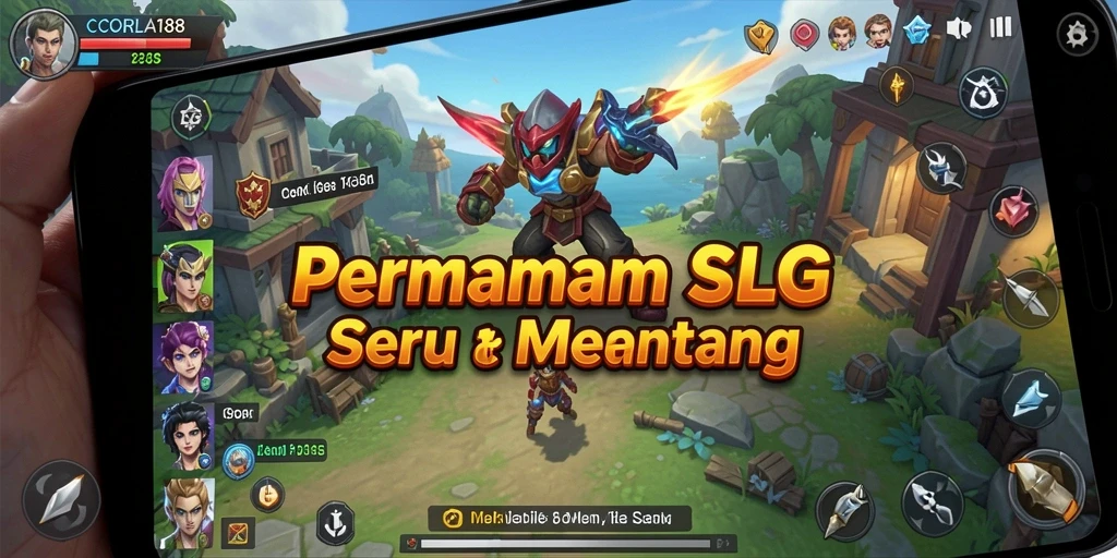 Tampilan gameplay menarik dalam CORLA188 yang menampilkan aksi strategis.