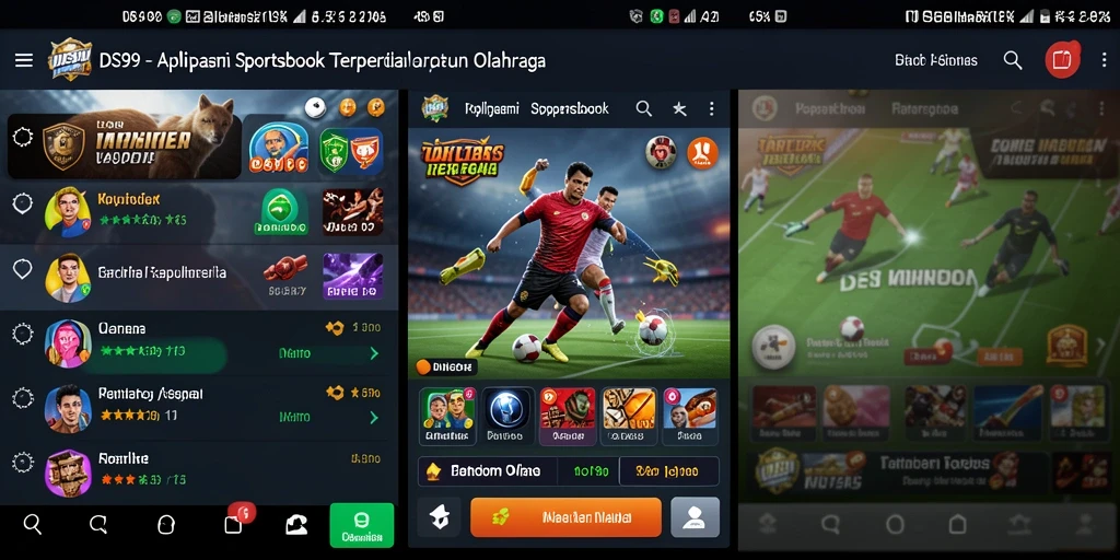 Tampilan gameplay DS99 yang menarik dalam taruhan olahraga.