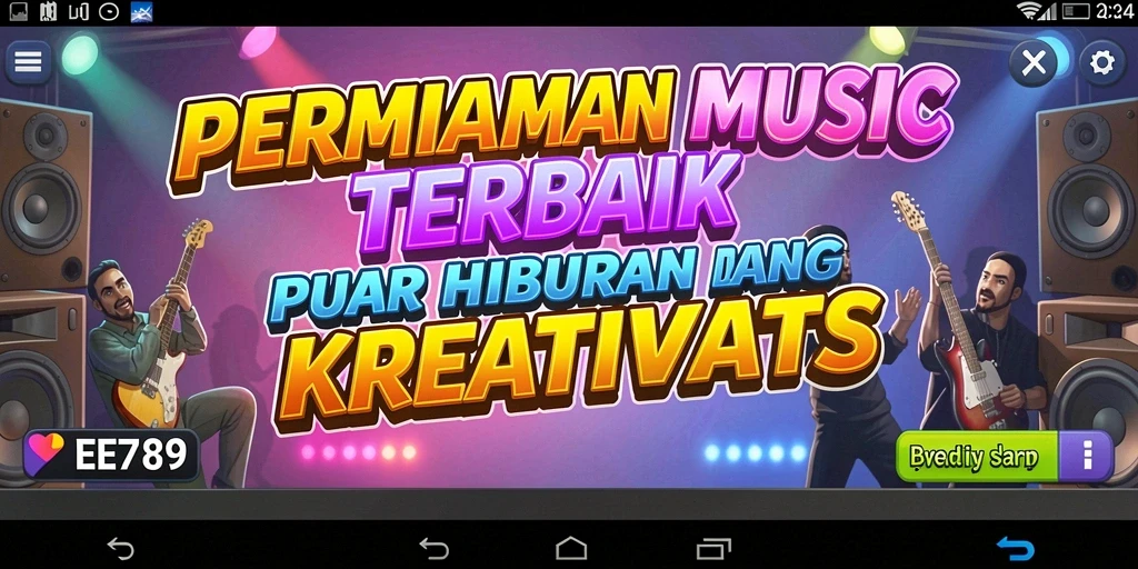 Tampilan gameplay menarik dengan musik yang ceria.