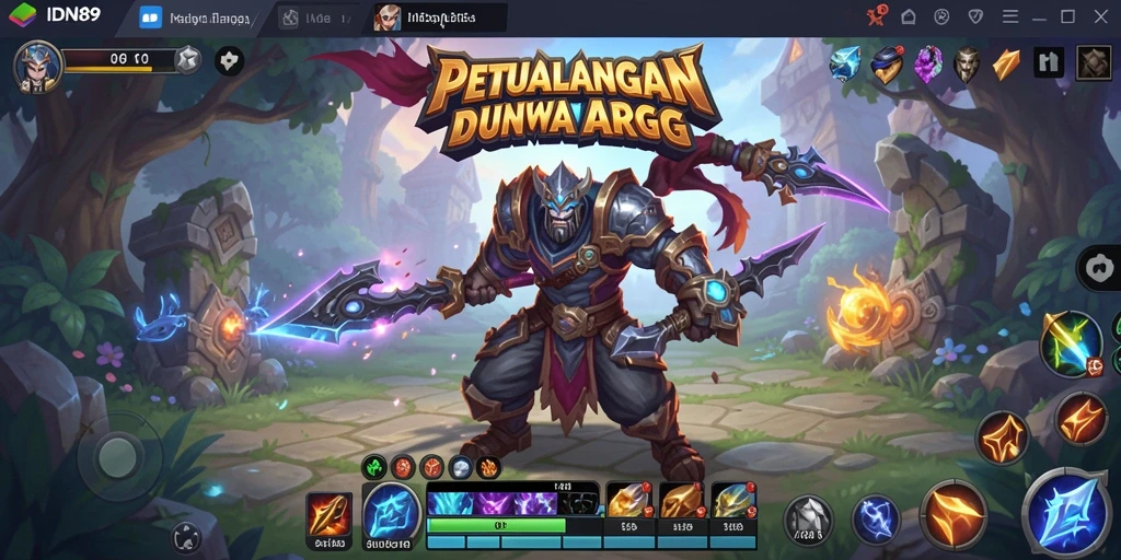 Screenshot gameplay <strong>IDN89</strong> menunjukkan aksi seru dalam pertarungan ARPG.