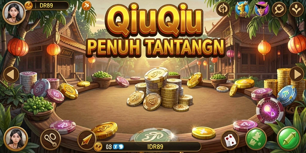 Screenshot gameplay QiuQiu yang seru dan menantang.