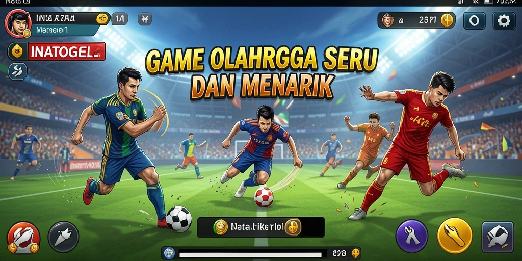 Tangkapan layar utama menunjukkan gameplay seru dan interaktif dari INATOGEL.