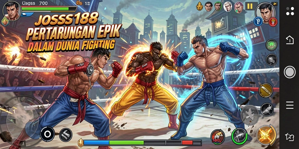 Screenshot dari gameplay seru di JOSS188 dengan aksi pertarungan yang mendebarkan.
