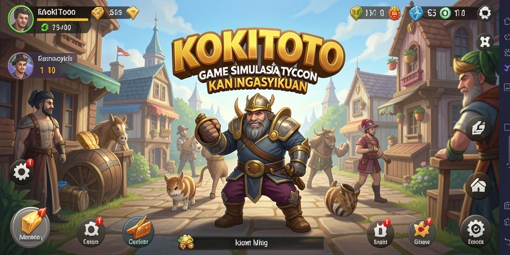 Tampilan gameplay KOKITOTO yang memikat dan penuh strategi Tycoon.