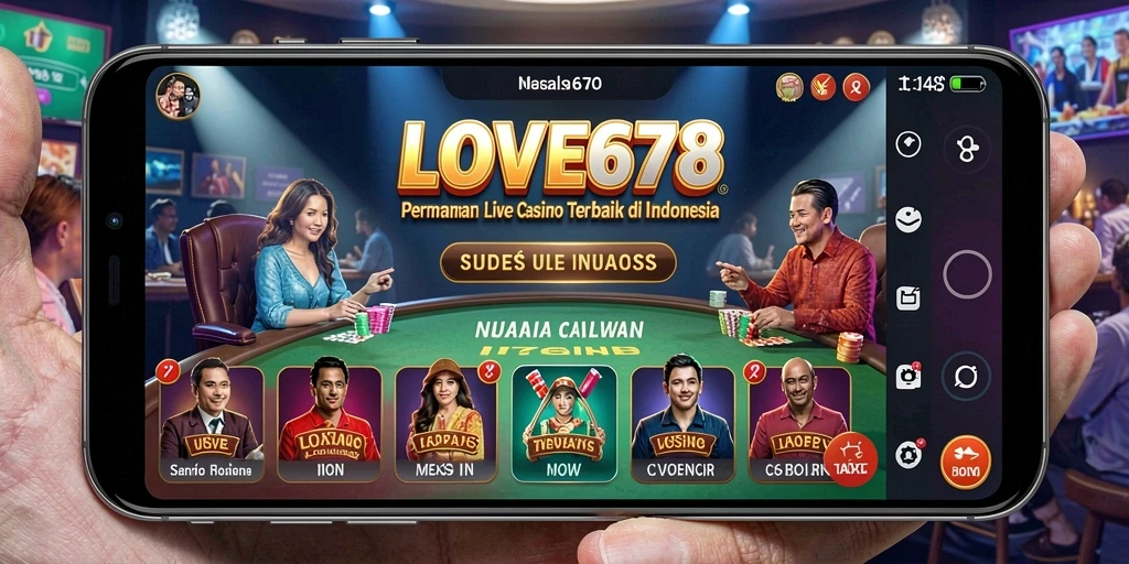 Tampilan gameplay LIVE Casino LOVE678 yang mendebarkan dan interaktif.