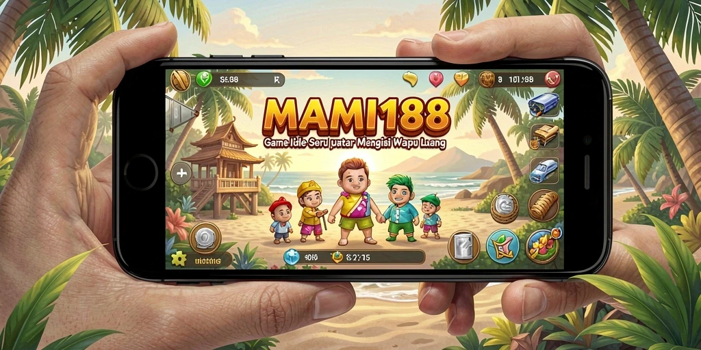 Screenshot gameplay MAMI188 menampilkan karakter dalam aksi Idle.