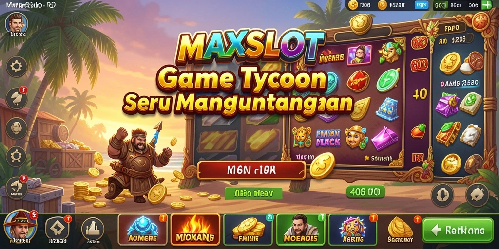 Screenshot gameplay MAXSLOT menampilkan aksi seru dalam mengelola kasino.