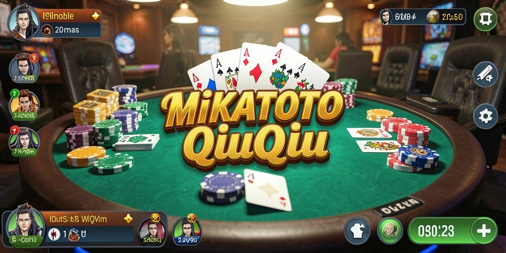 Tampilan gameplay seru di MIKATOTO, permainan QiuQiu yang mengasyikkan.
