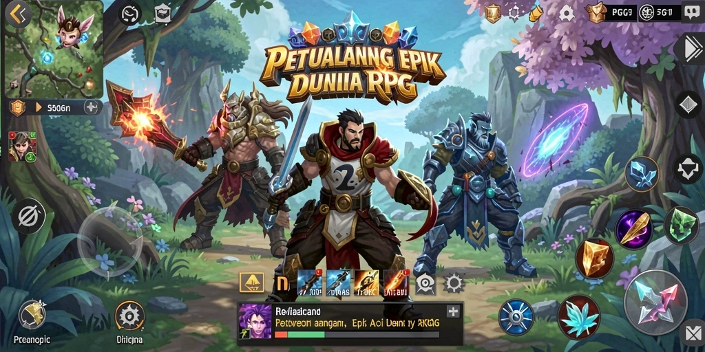 Tampilan gameplay RPG PG11 yang memikat dan penuh aksi.
