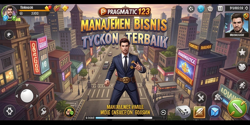 Tampilan gameplay PRAGMATIC123 yang menarik dengan grafik bisnis Tycoon.