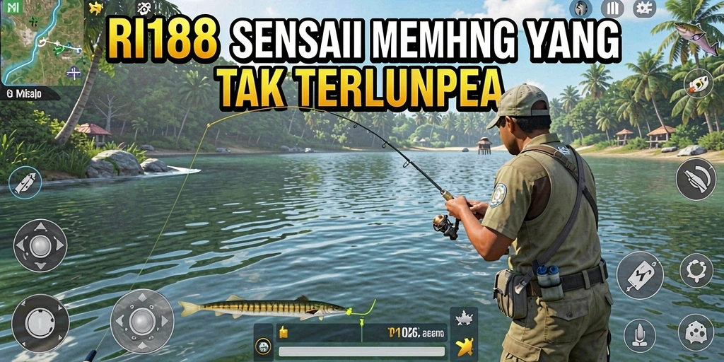 Tangkapan besar di RI188 dengan grafik memukau saat memancing.