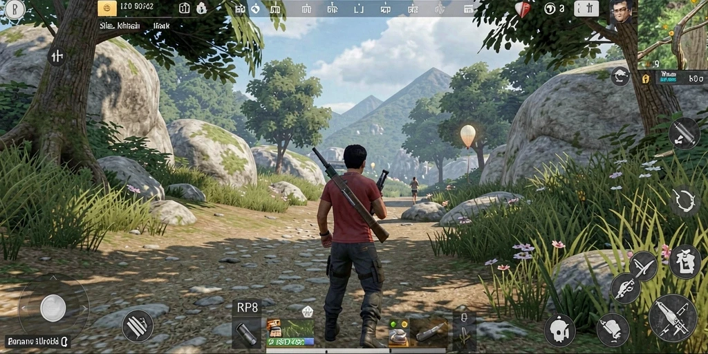 Tampilan gameplay RP8 yang realistis dan mengasyikkan.