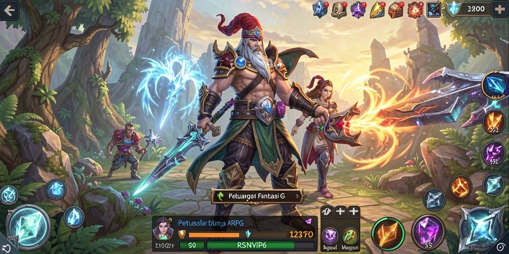 Tangkapan layar dari gameplay seru RSNVIP6 yang menampilkan pertarungan epik.