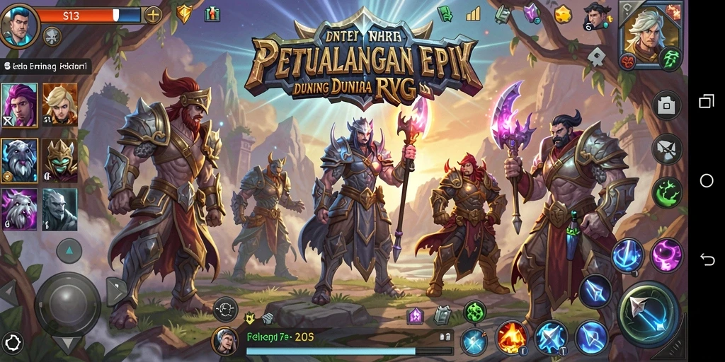 Screenshot gameplay S13 yang menampilkan aksi pertarungan karakter RPG.