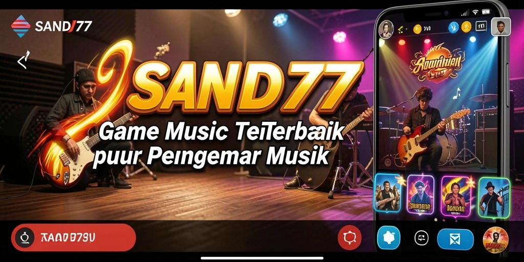 Tampilan menarik dari gameplay SAND77 dengan lagu-lagu yang memukau.