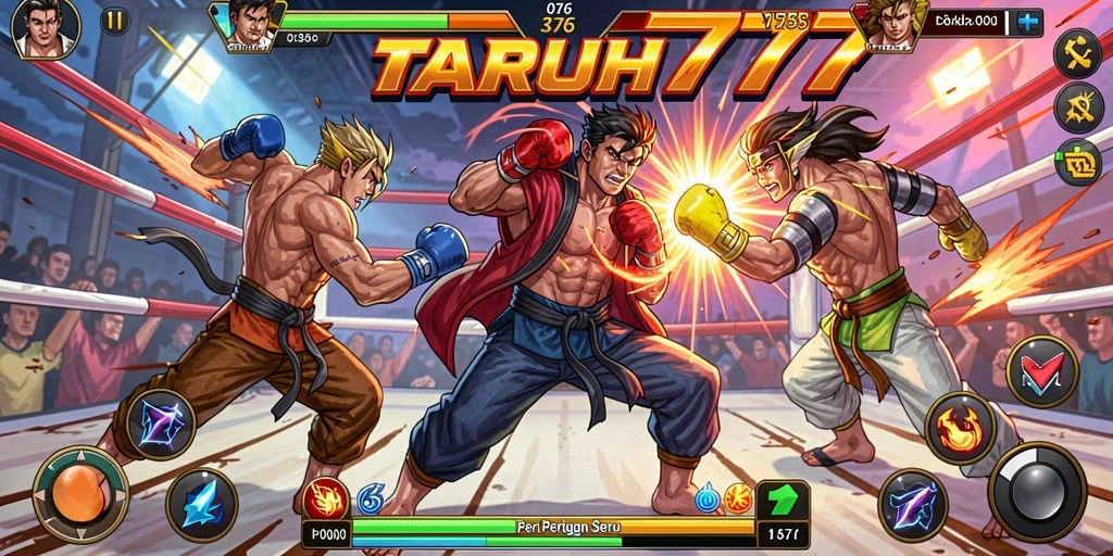 Screenshot TARUH777 menunjukkan aksi pertarungan yang mendebarkan.