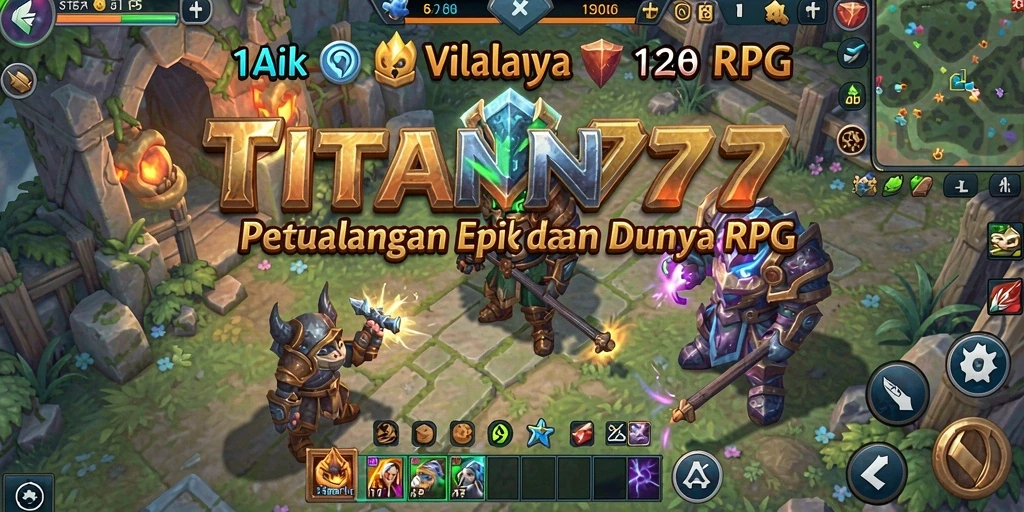 Tampilan gameplay seru dalam dunia RPG yang menakjubkan.
