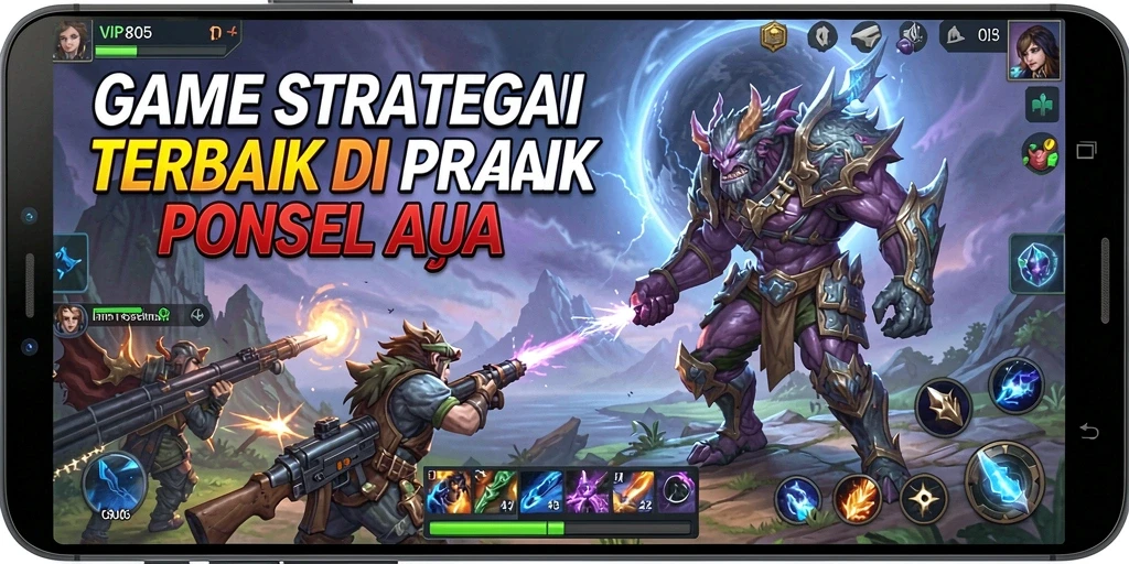 Tampilan gameplay VIP805 yang menampilkan aksi strategi mendalam.