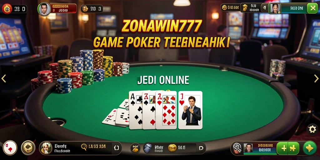 Screenshot gameplay poker menarik dari ZONAWIN777.